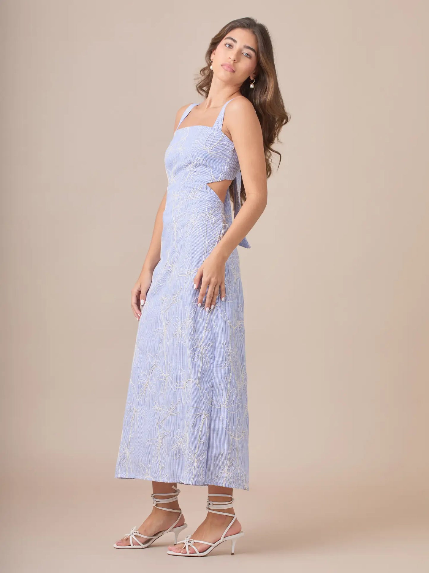 Vestido Largo Vennus Baby Blue