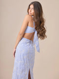 Vestido Largo Vennus Baby Blue