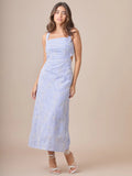 Vestido Largo Vennus Baby Blue