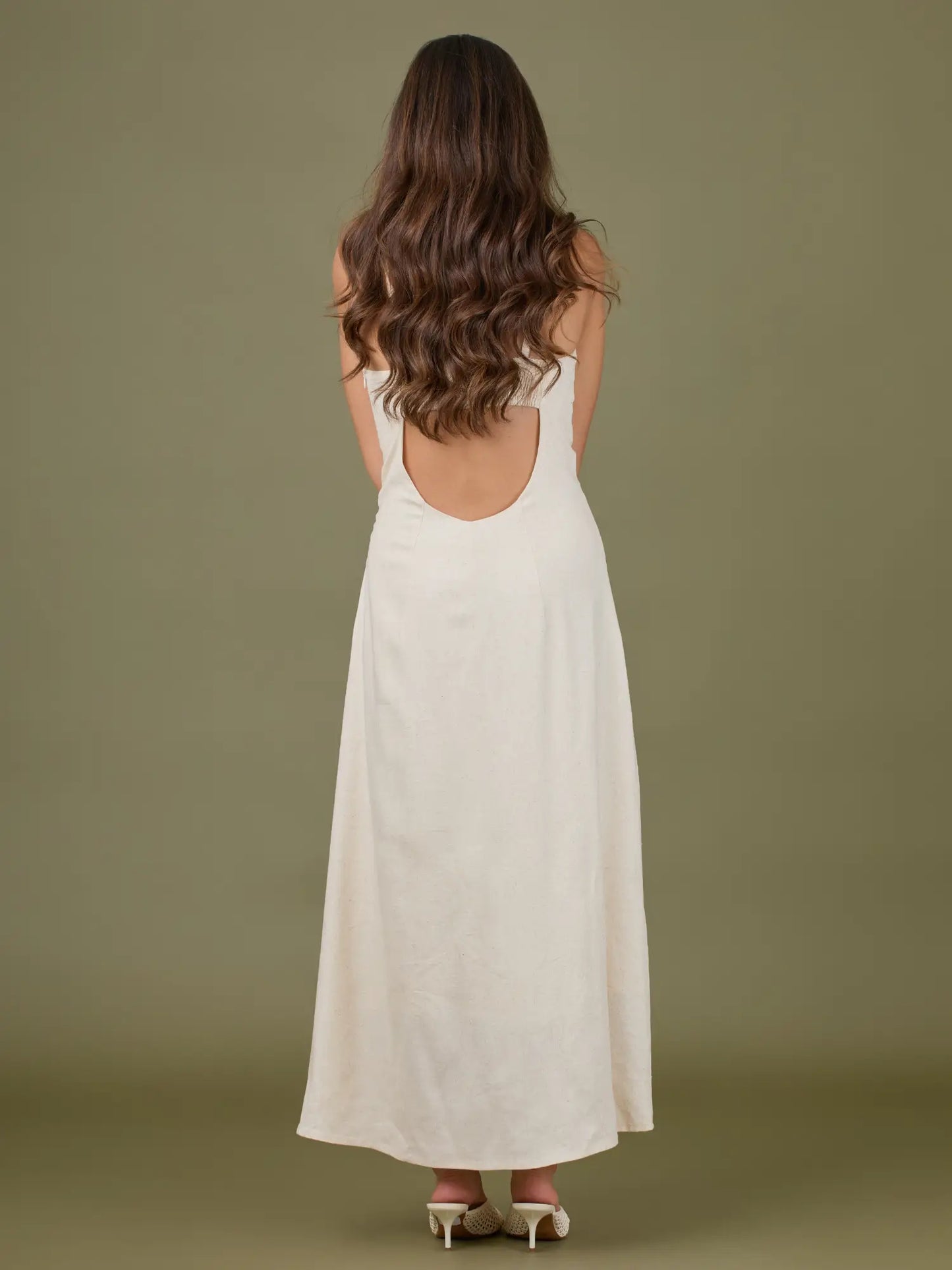 Vestido Largo Kaylin Natural