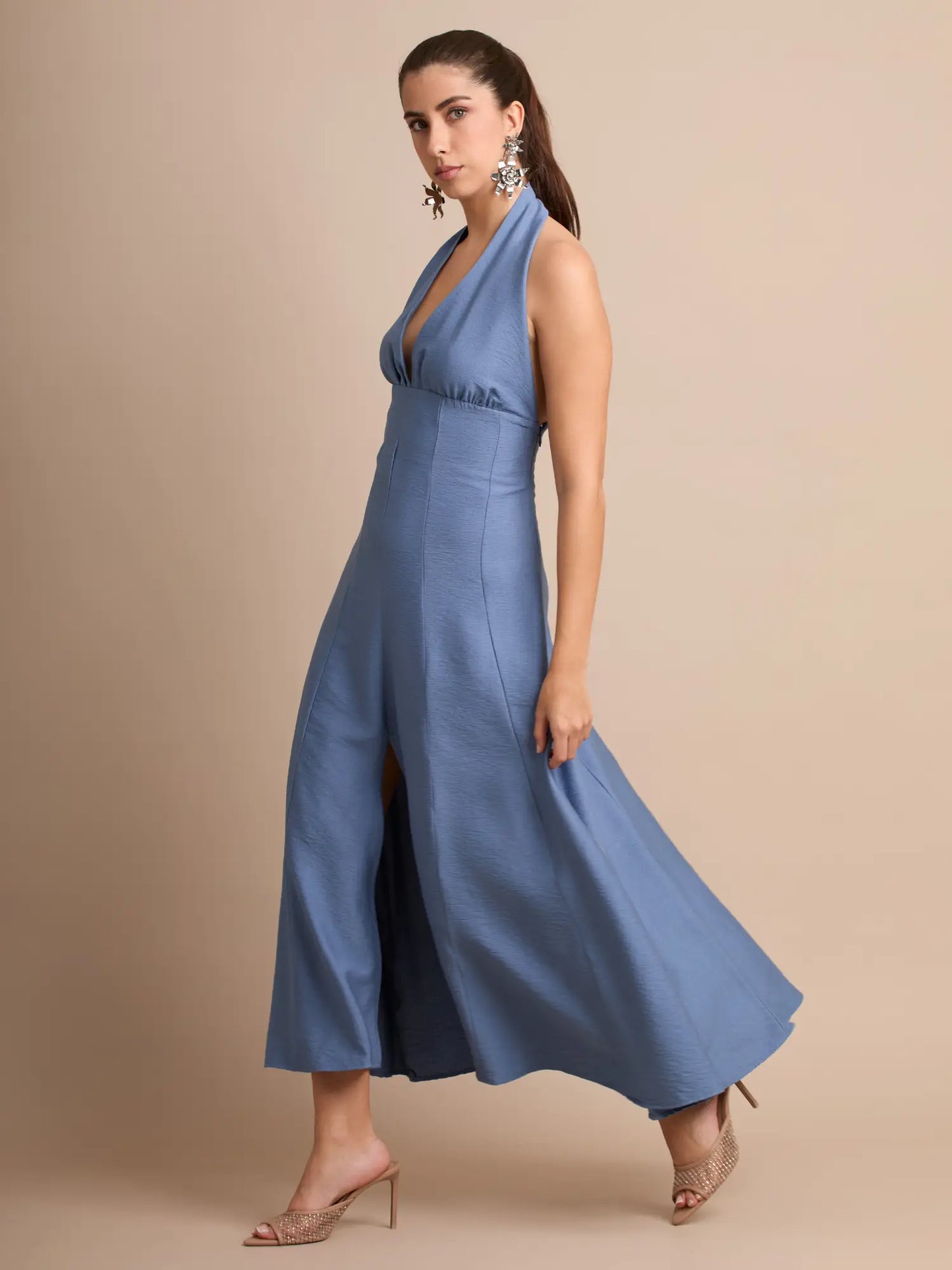 Vestido Largo Biela Azul