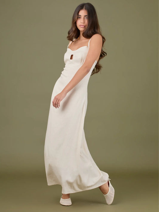Vestido Largo Kaylin Natural