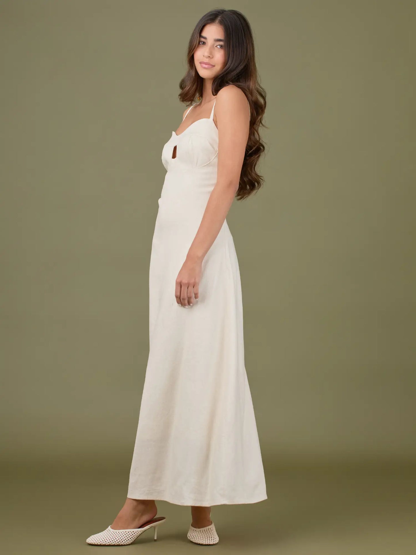 Vestido Largo Kaylin Natural