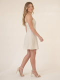 Vestido Corto Eugenia Natural