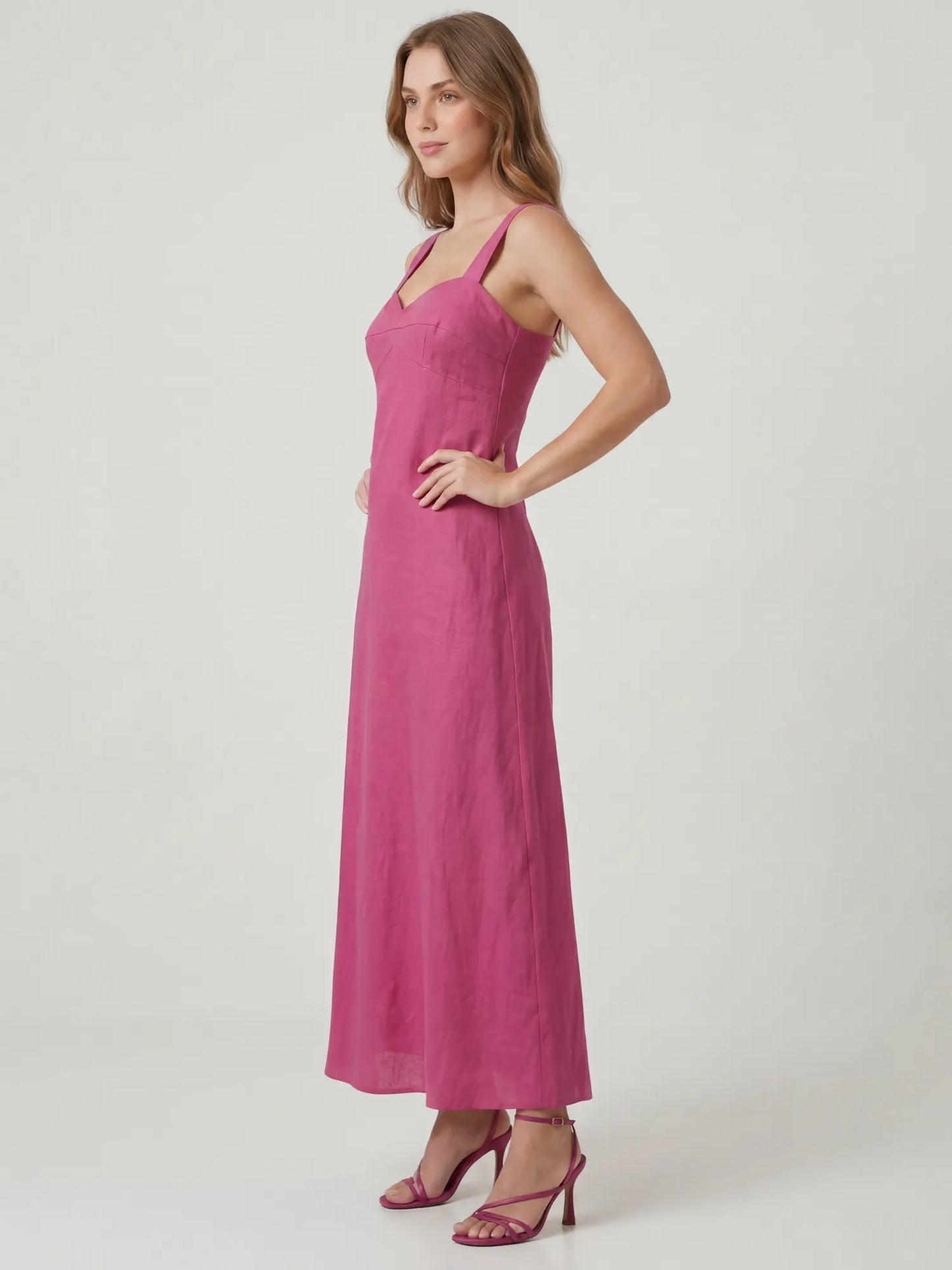 Vestido Largo Verdi Magenta