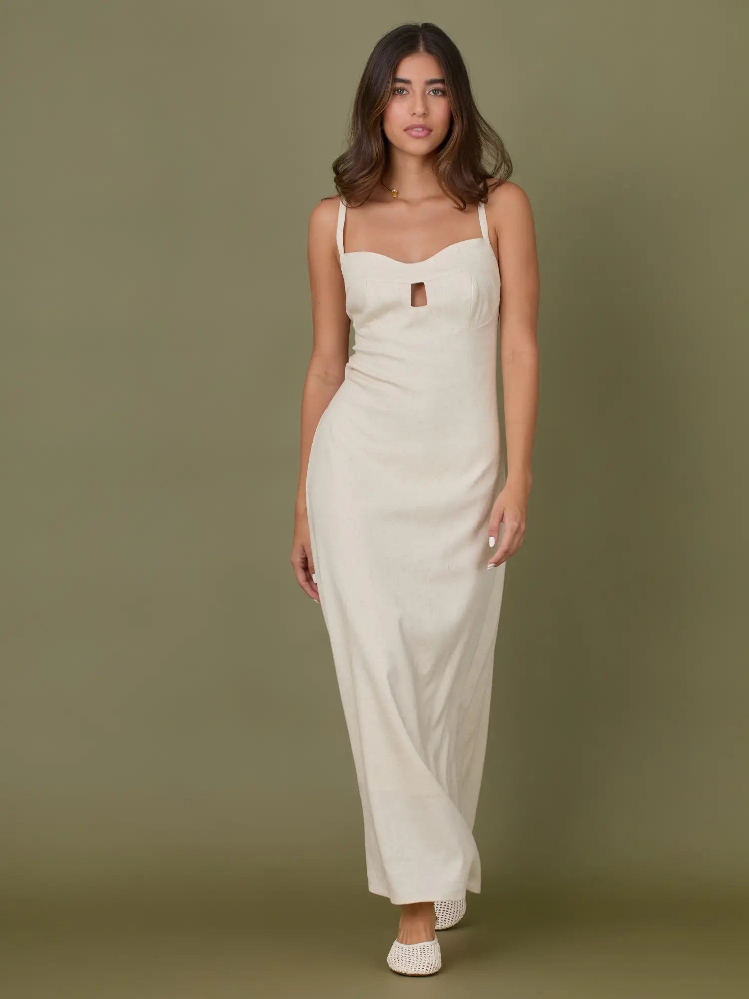 Vestido Largo Kaylin Natural