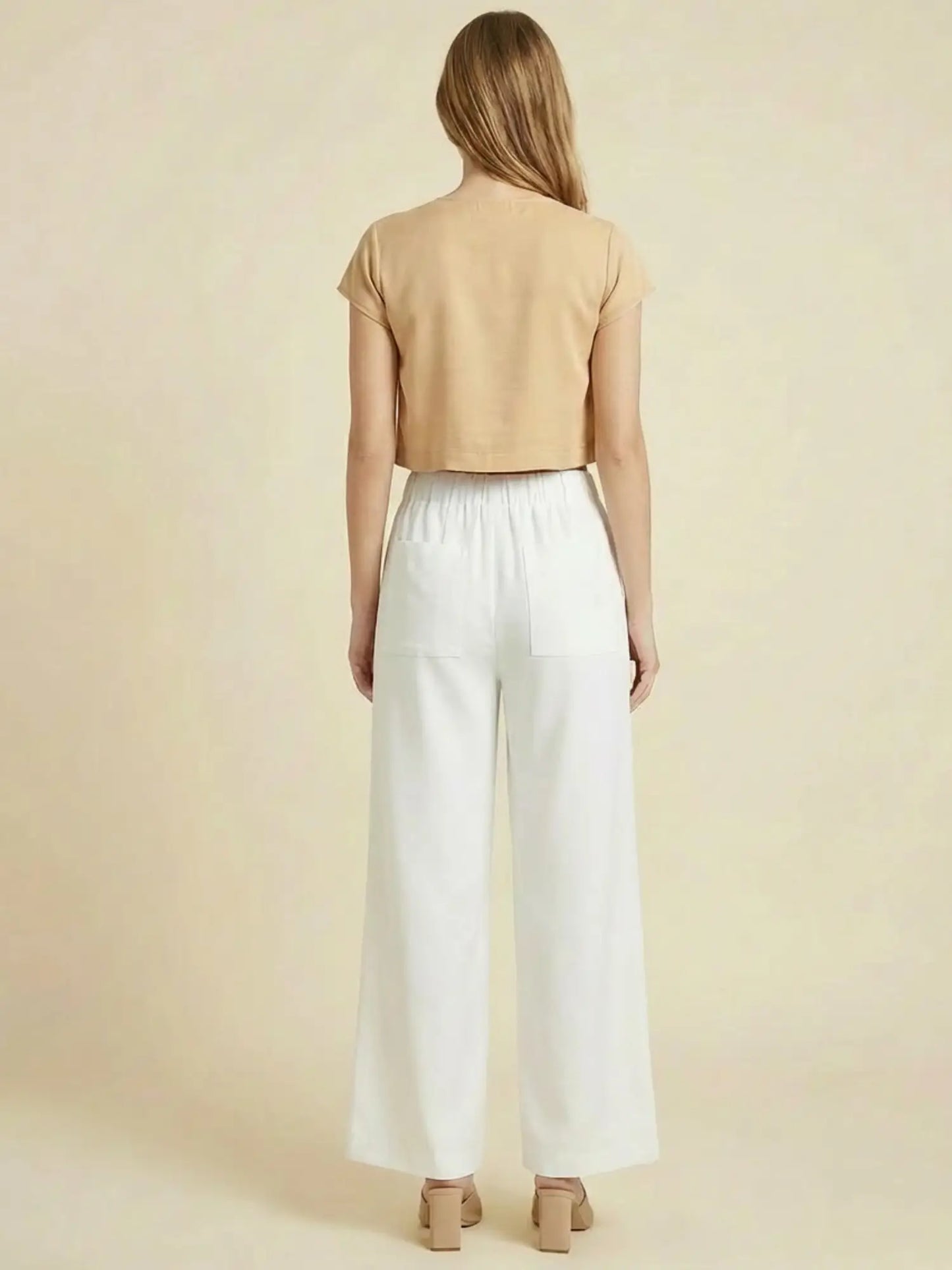 Pantalon Largo Varinia Blanco