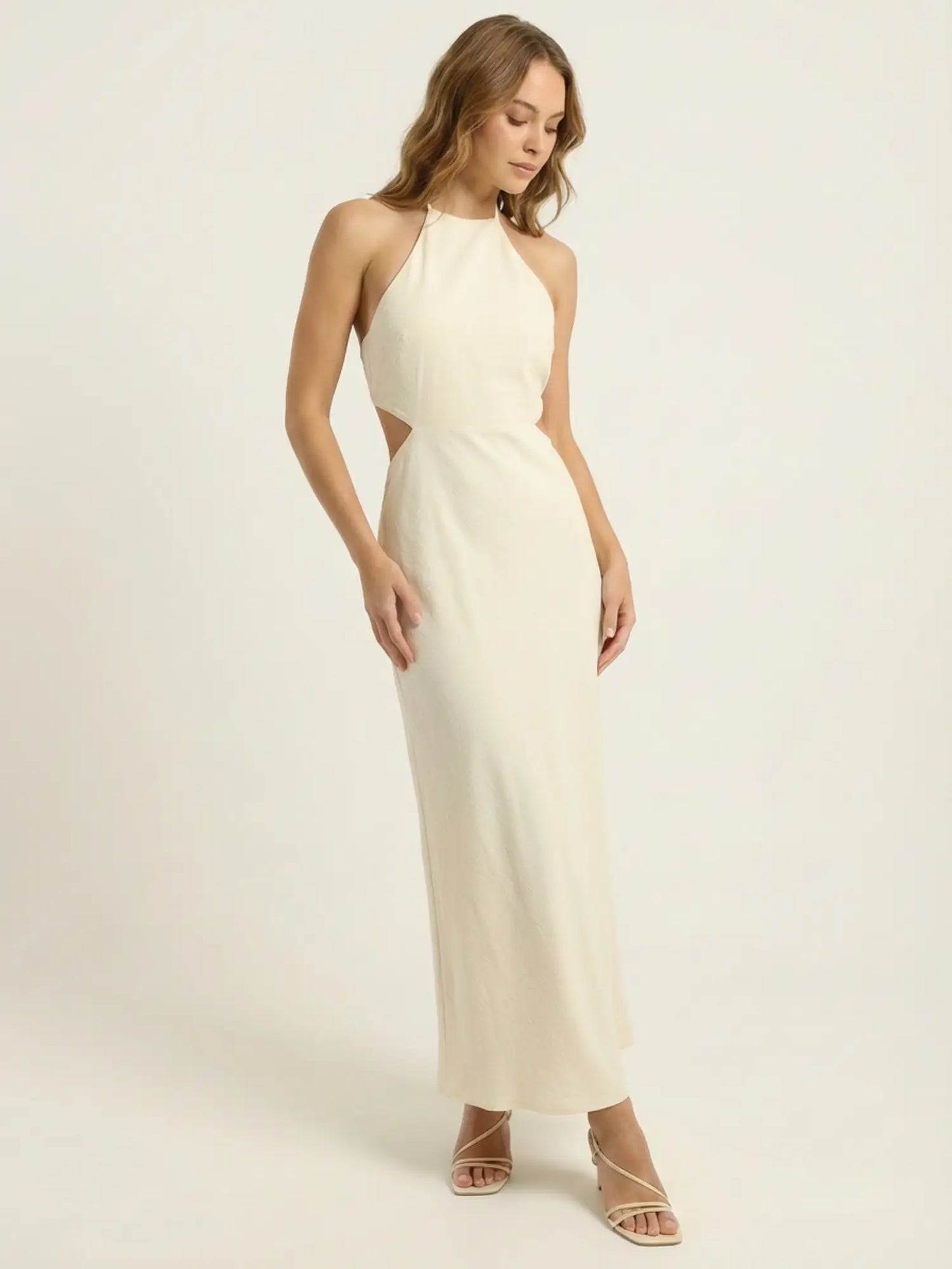 Vestido Largo Valerie Ivory