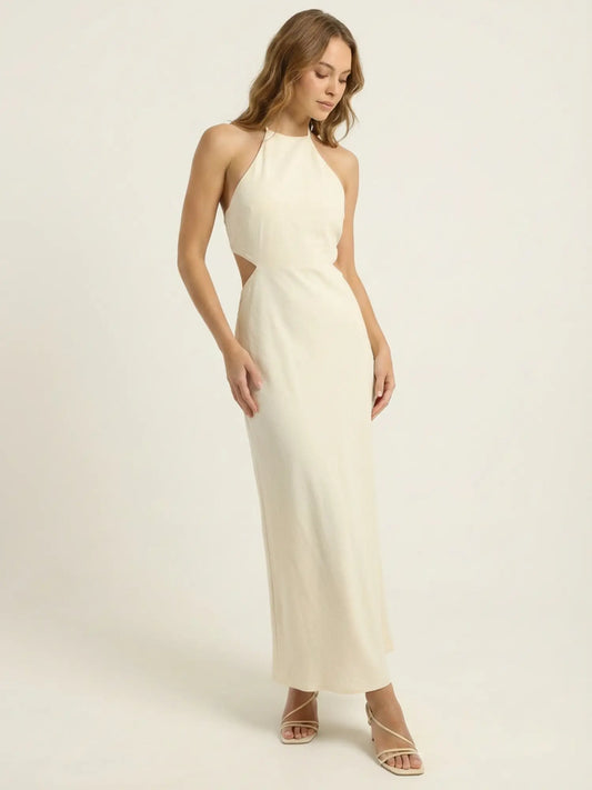 Vestido Largo Valerie Ivory