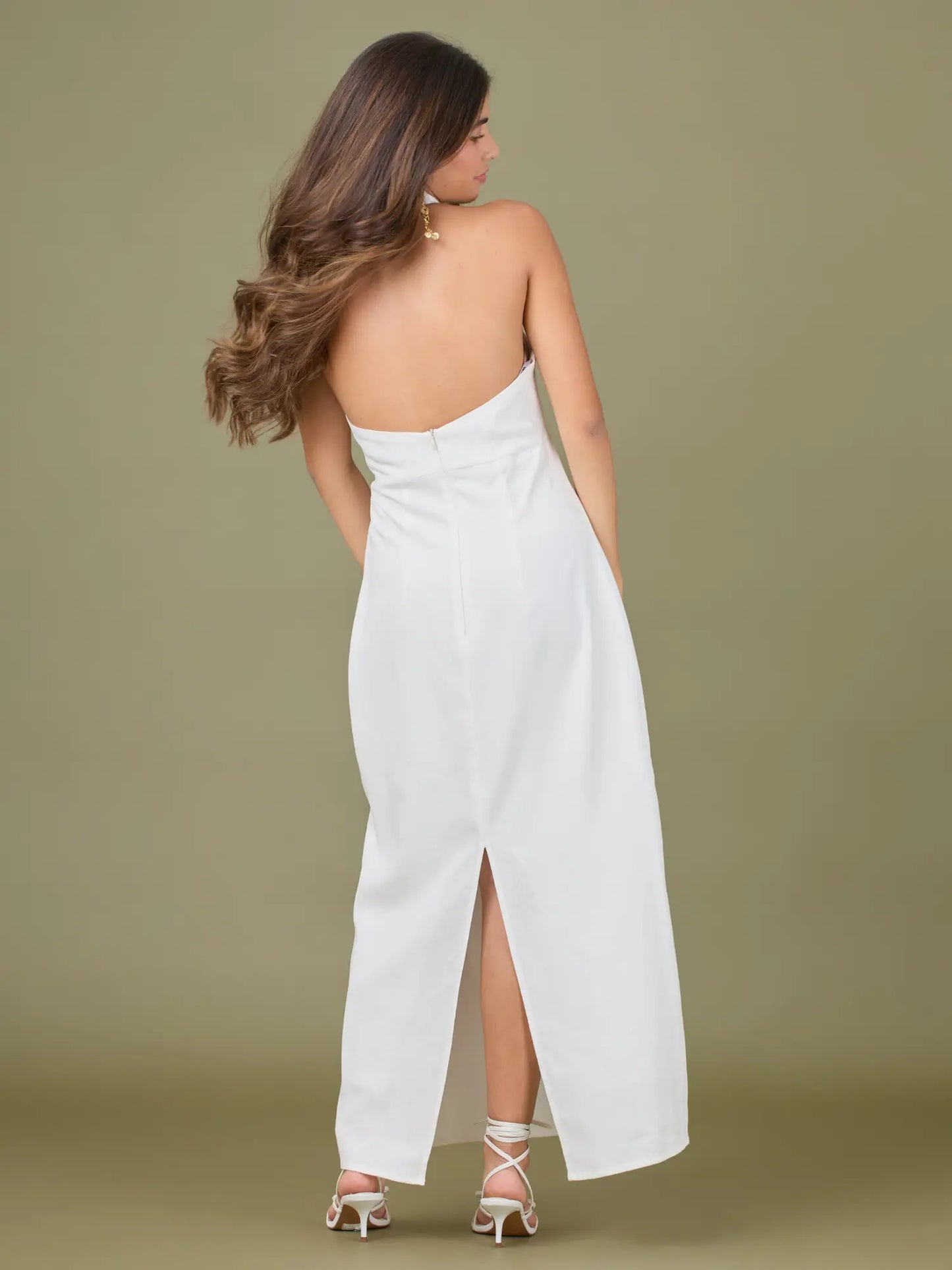 Vestido Largo Kirk Blanco