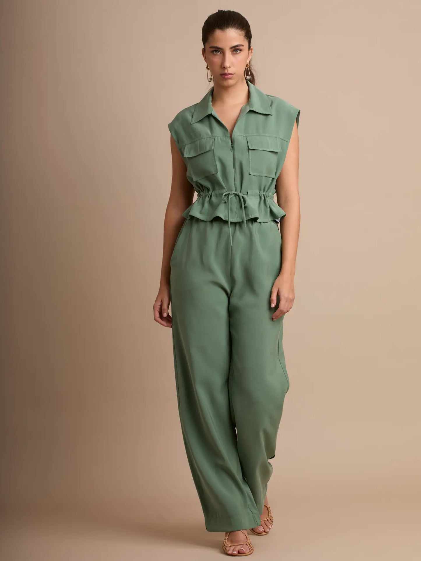 Pantalon Largo Carlina Olivo