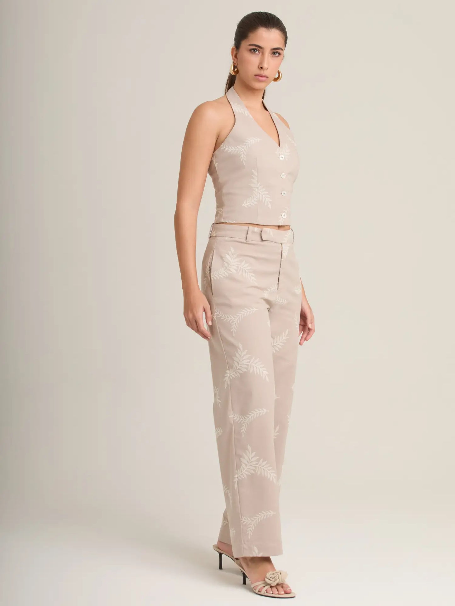 Pantalon Largo Petalo Sand