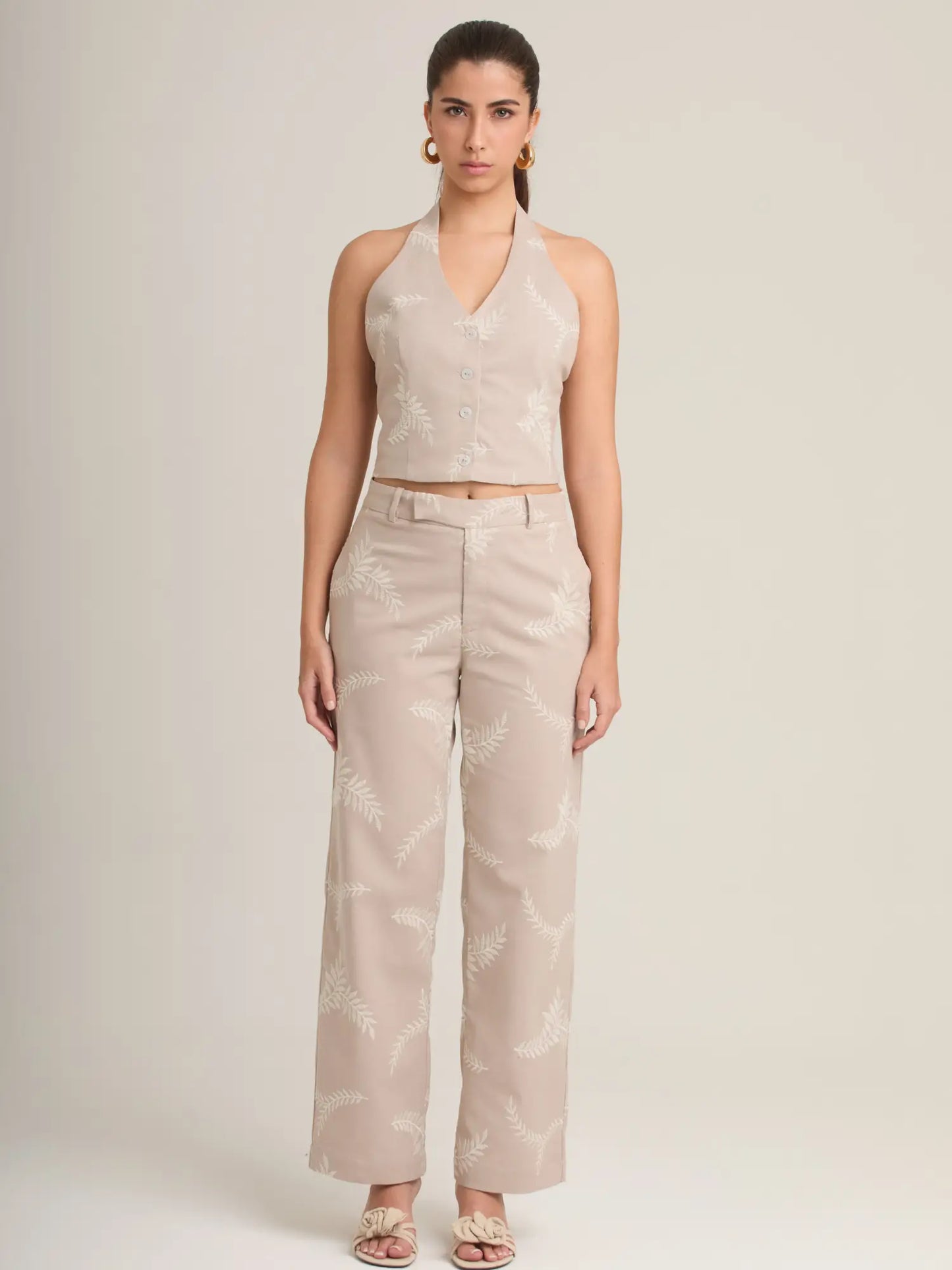 Pantalon Largo Petalo Sand