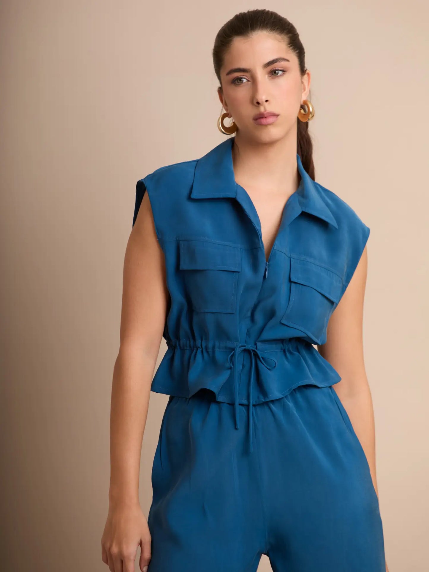 Blusa Carlina Petroleo