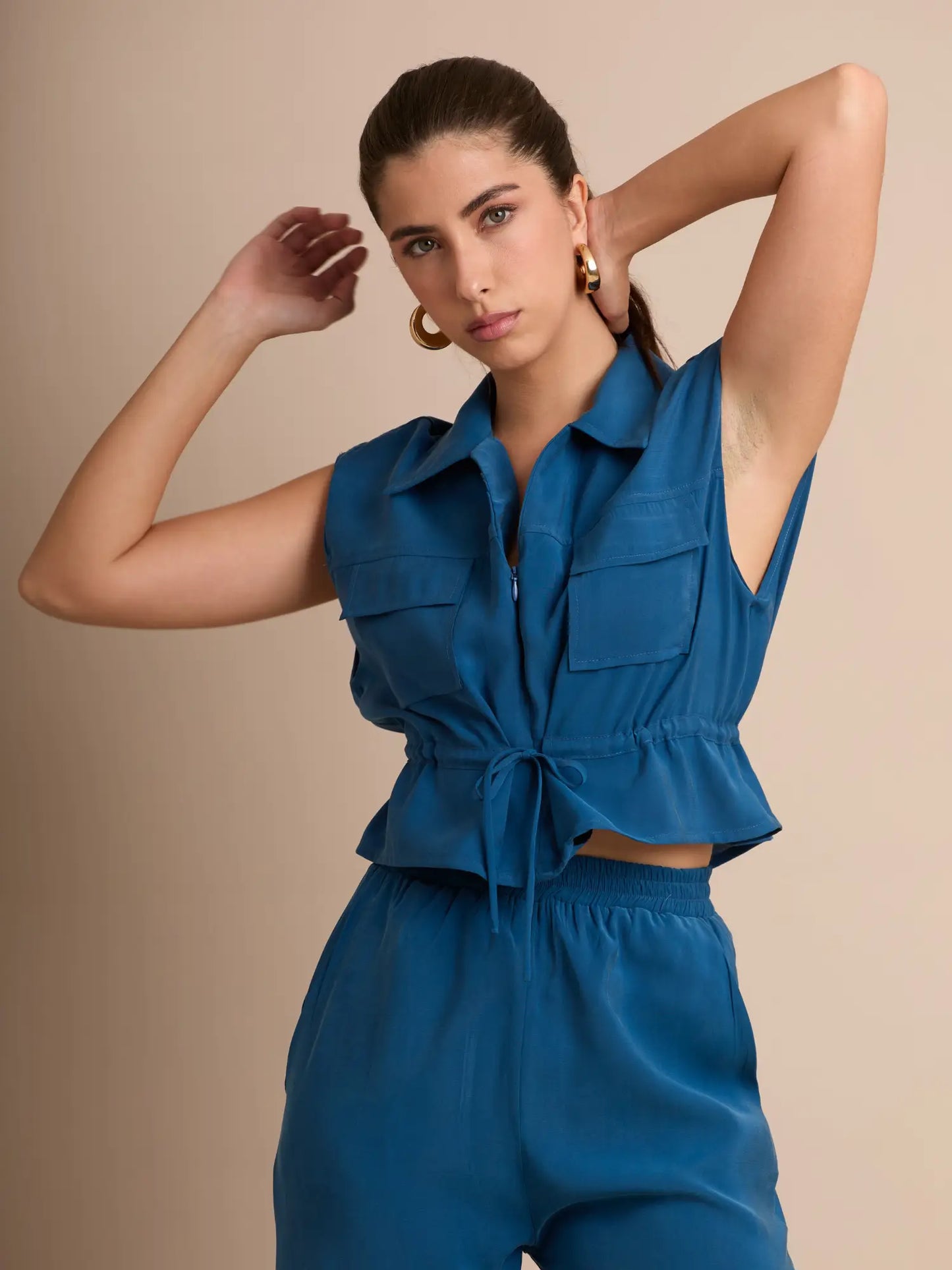 Blusa Carlina Petroleo