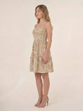 Vestido Corto Mariela Beige