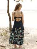 Vestido Largo Albahaca Navy