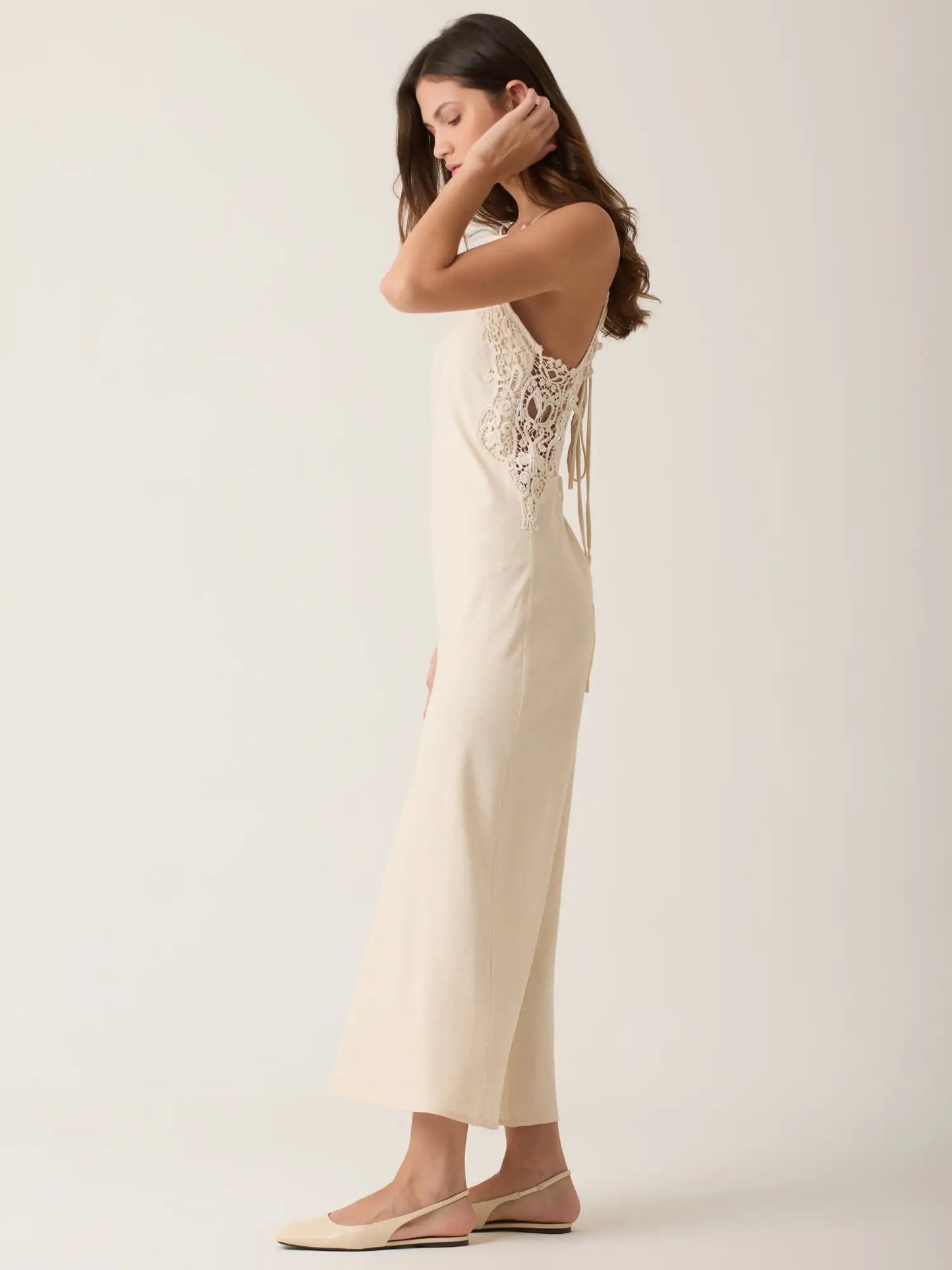 Vestido Largo Anish Natural