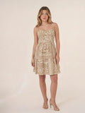 Vestido Corto Mariela Beige