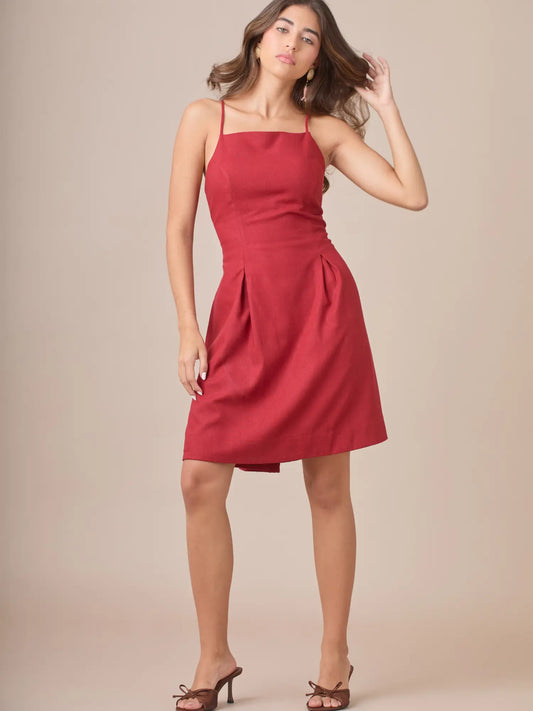 Vestido Corto Narumi Vino