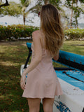 Vestido Corto Rebecca Rosa