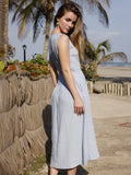 Vestido Largo Leonie Baby Blue