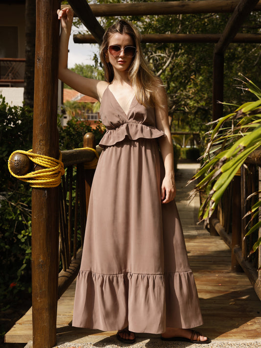 Vestido Largo Julianna Cafe