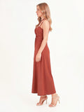 Vestido Largo Bellina Terracota
