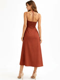 Vestido Largo Bellina Terracota