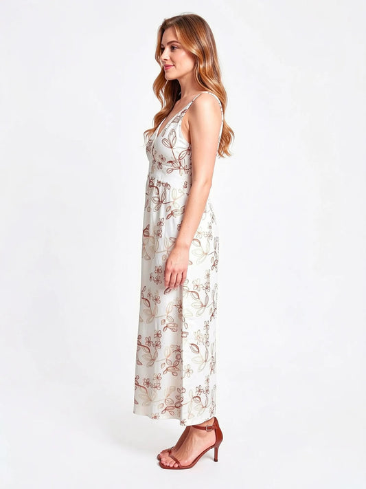 Vestido Largo Briseida Cafe