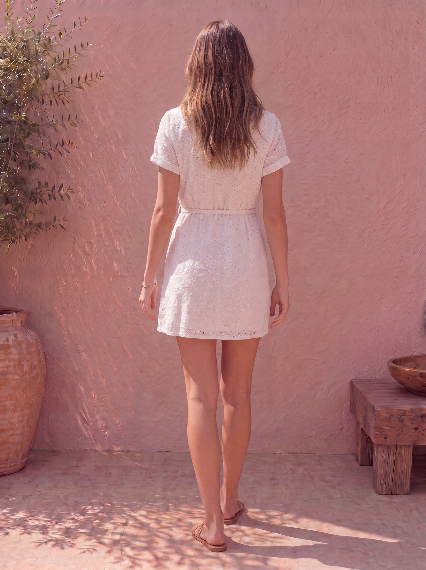 Vestido Corto Naga Blanco