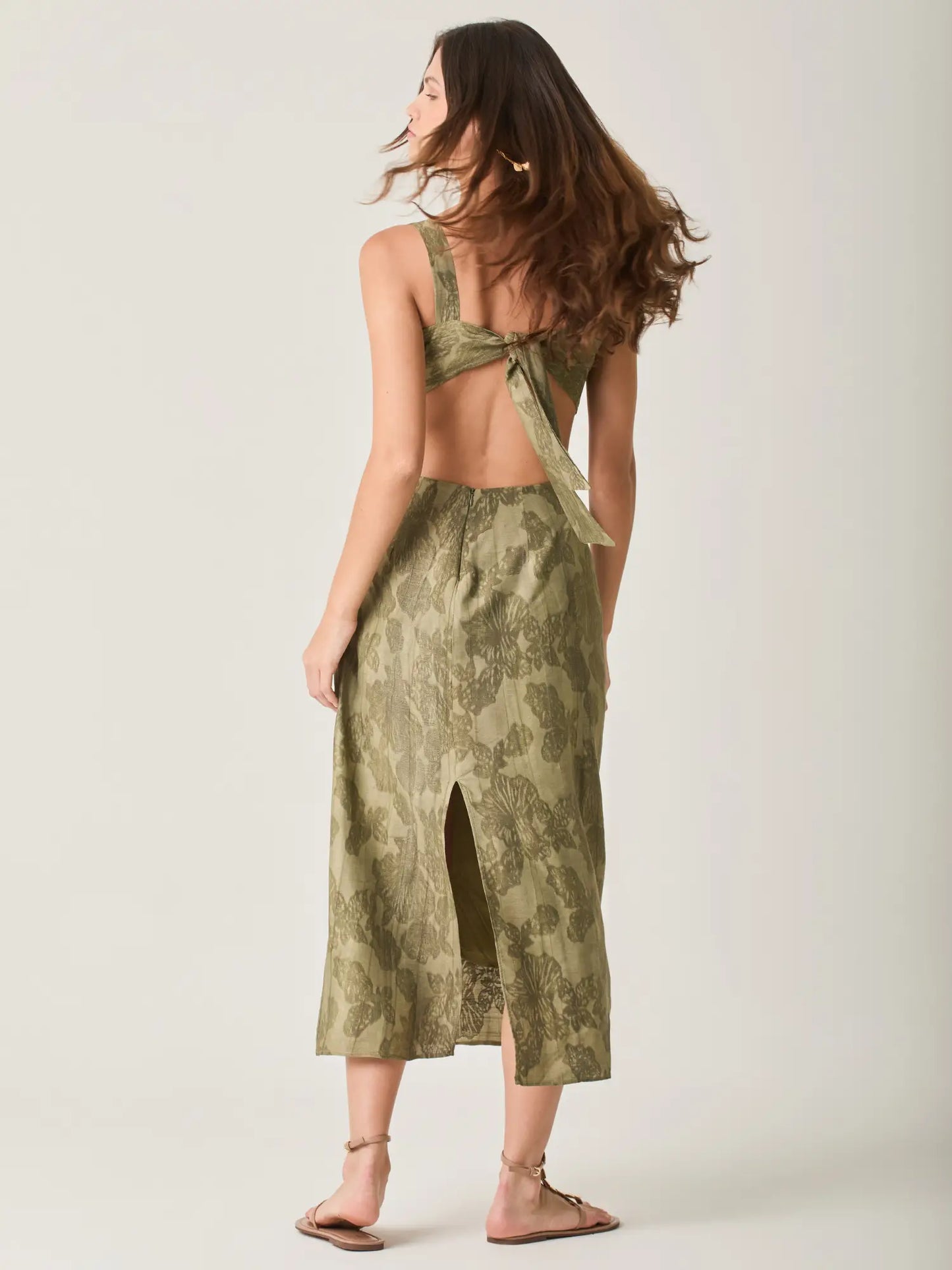 Vestido Largo Mumara Olivo