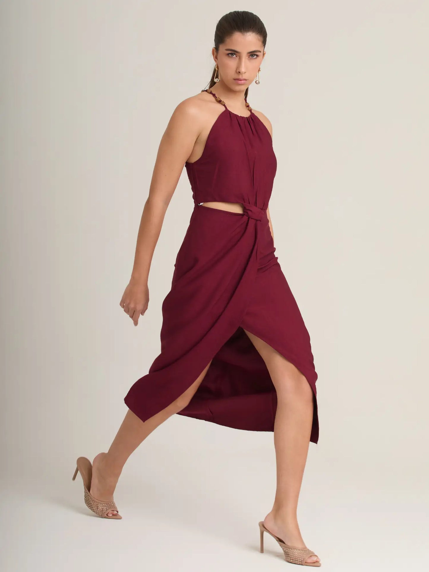 Vestido Largo Ligne Vino