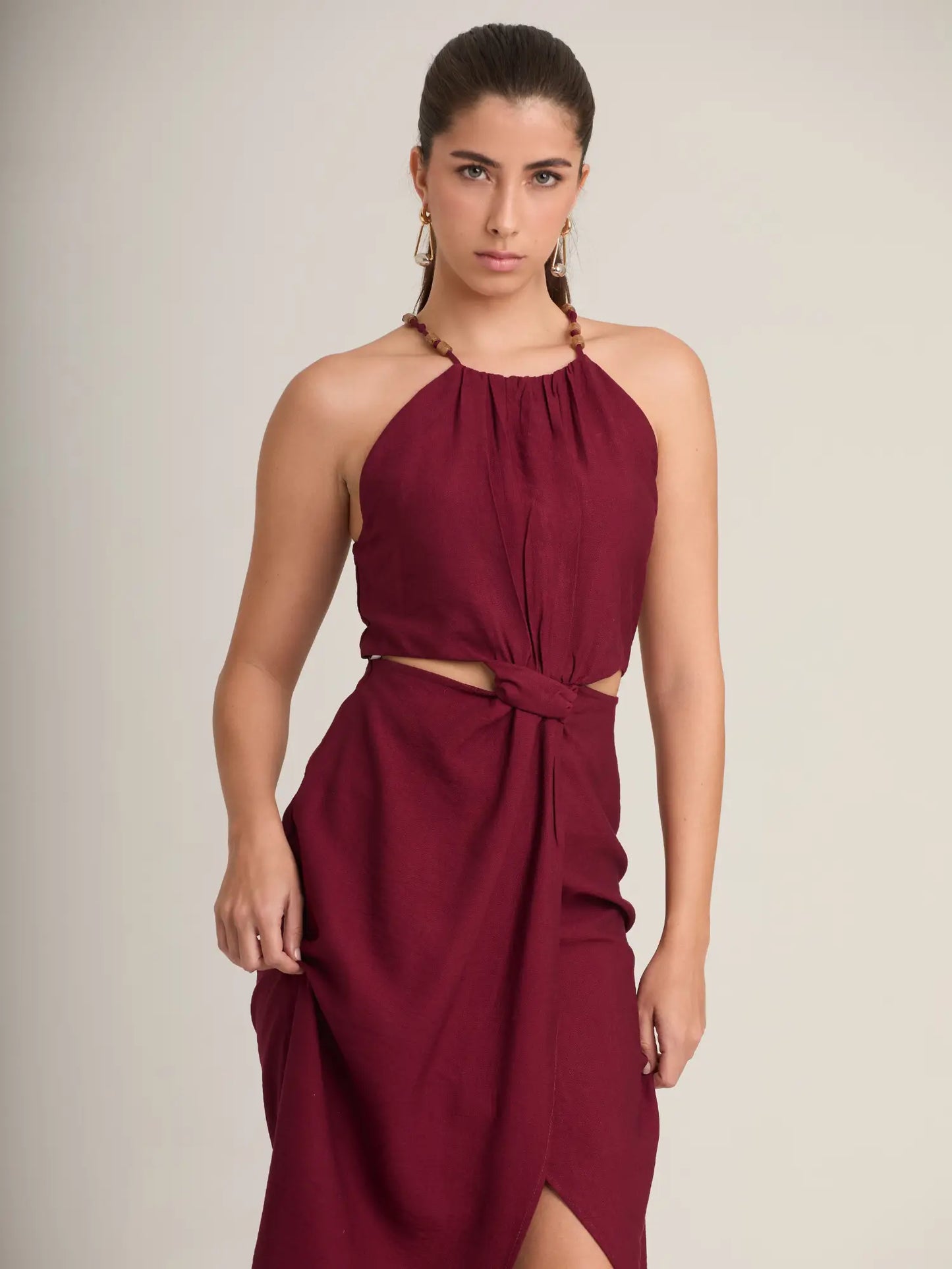 Vestido Largo Ligne Vino