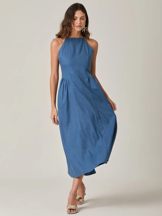 Vestido Largo Vallarta Indigo