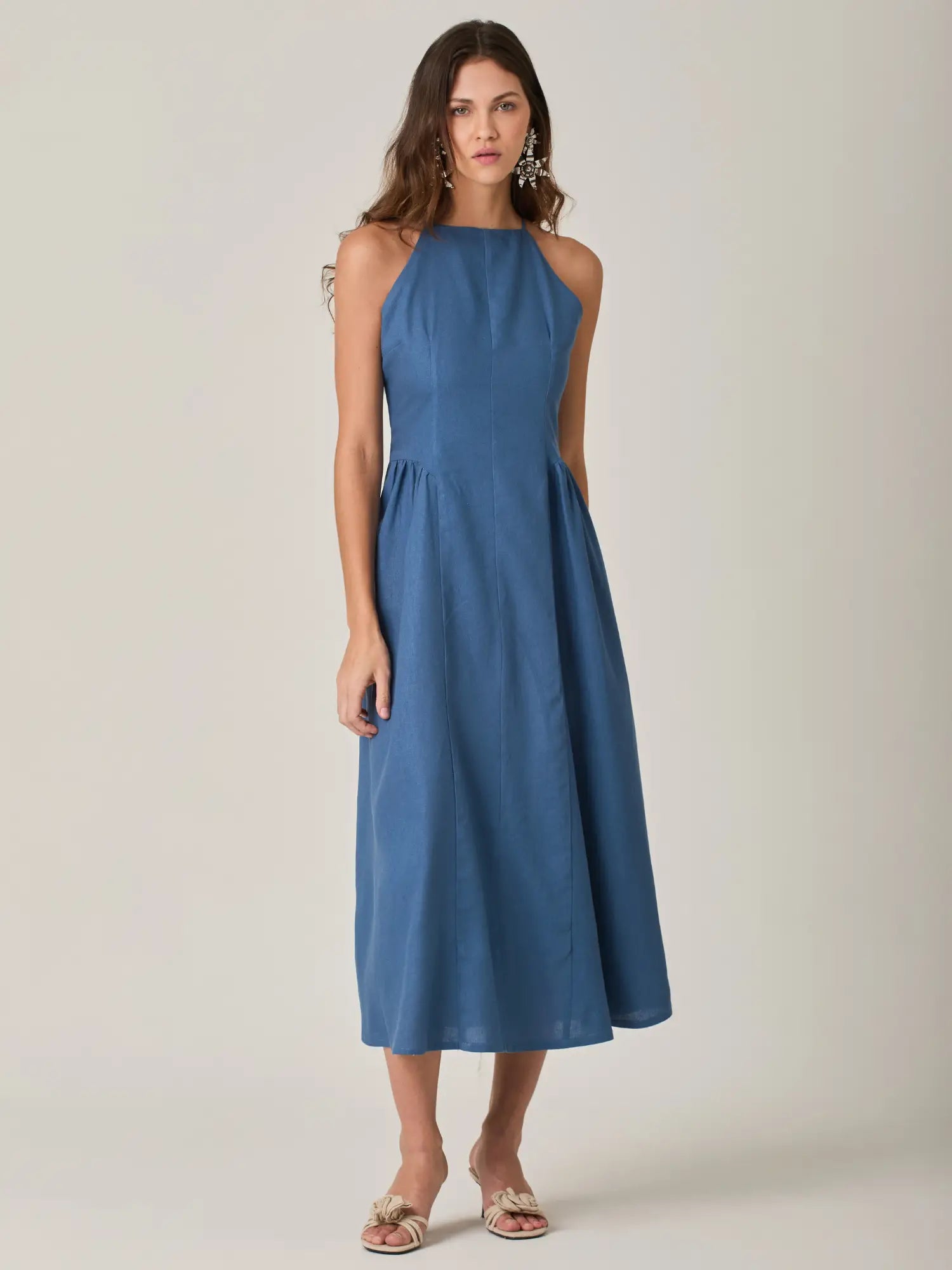 Vestido Largo Vallarta Indigo