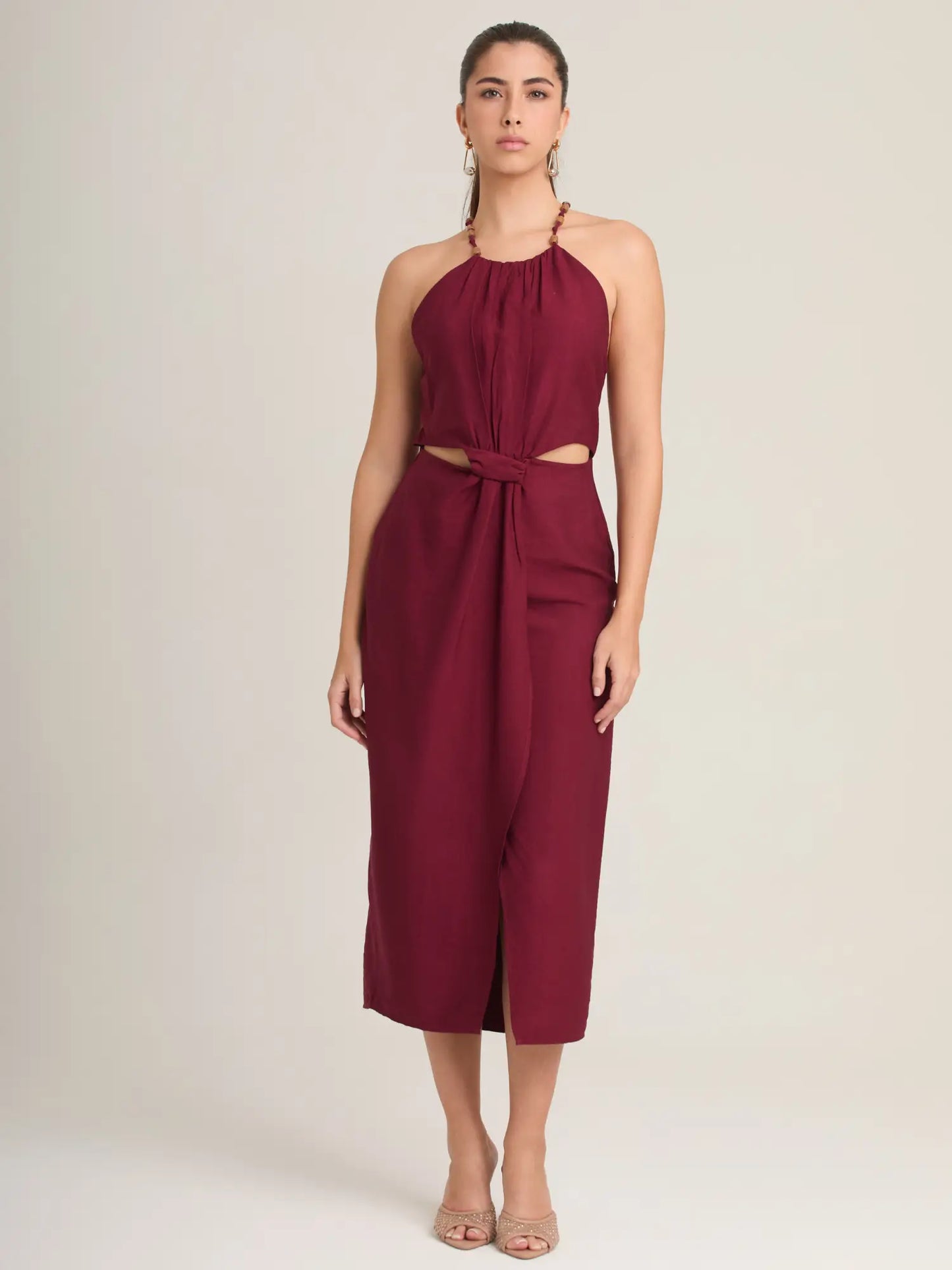 Vestido Largo Ligne Vino