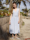 Vestido Largo Leonie Baby Blue