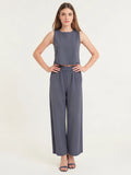Pantalon Largo Soria Gris Oscuro