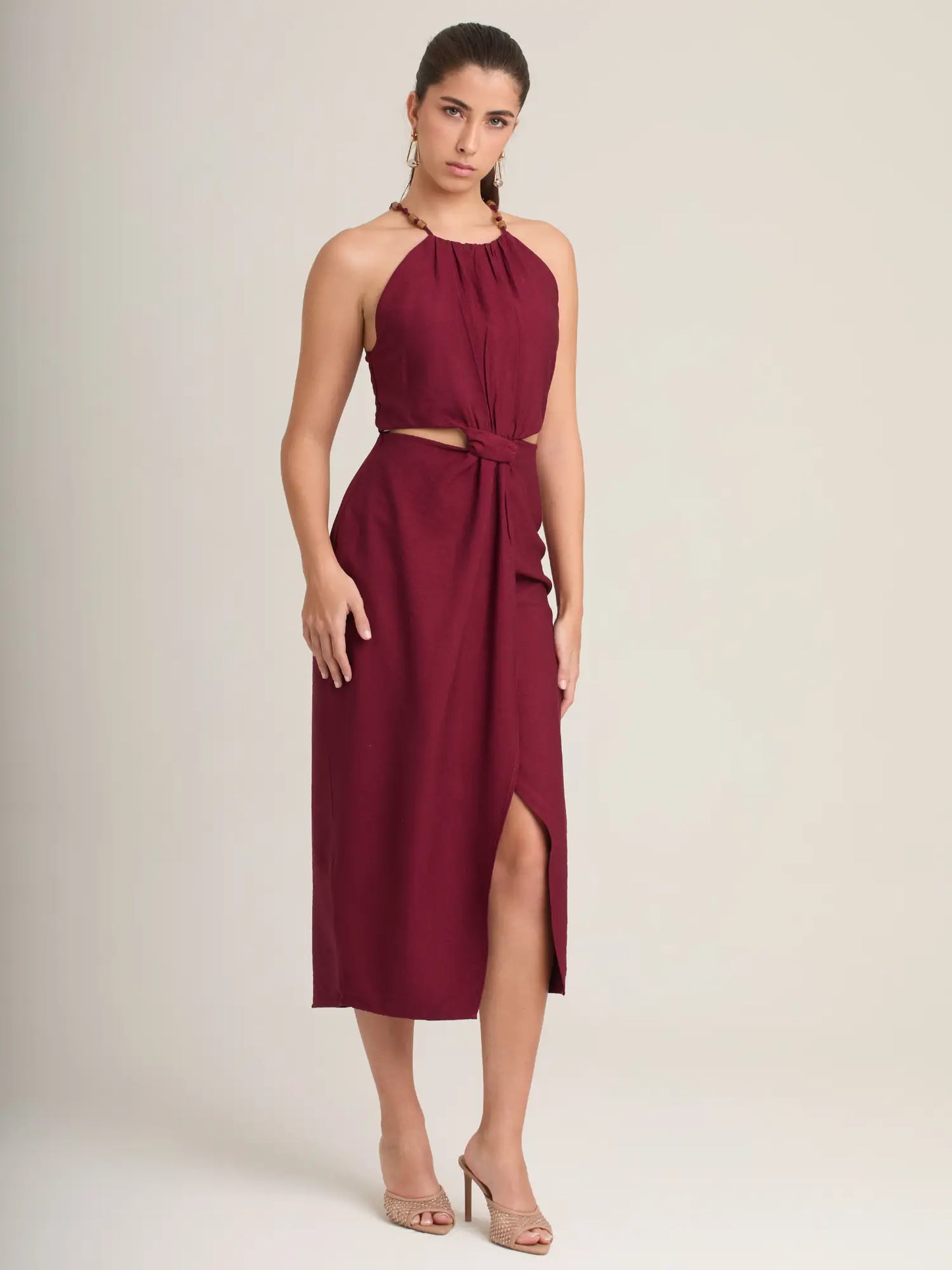 Vestido Largo Ligne Vino