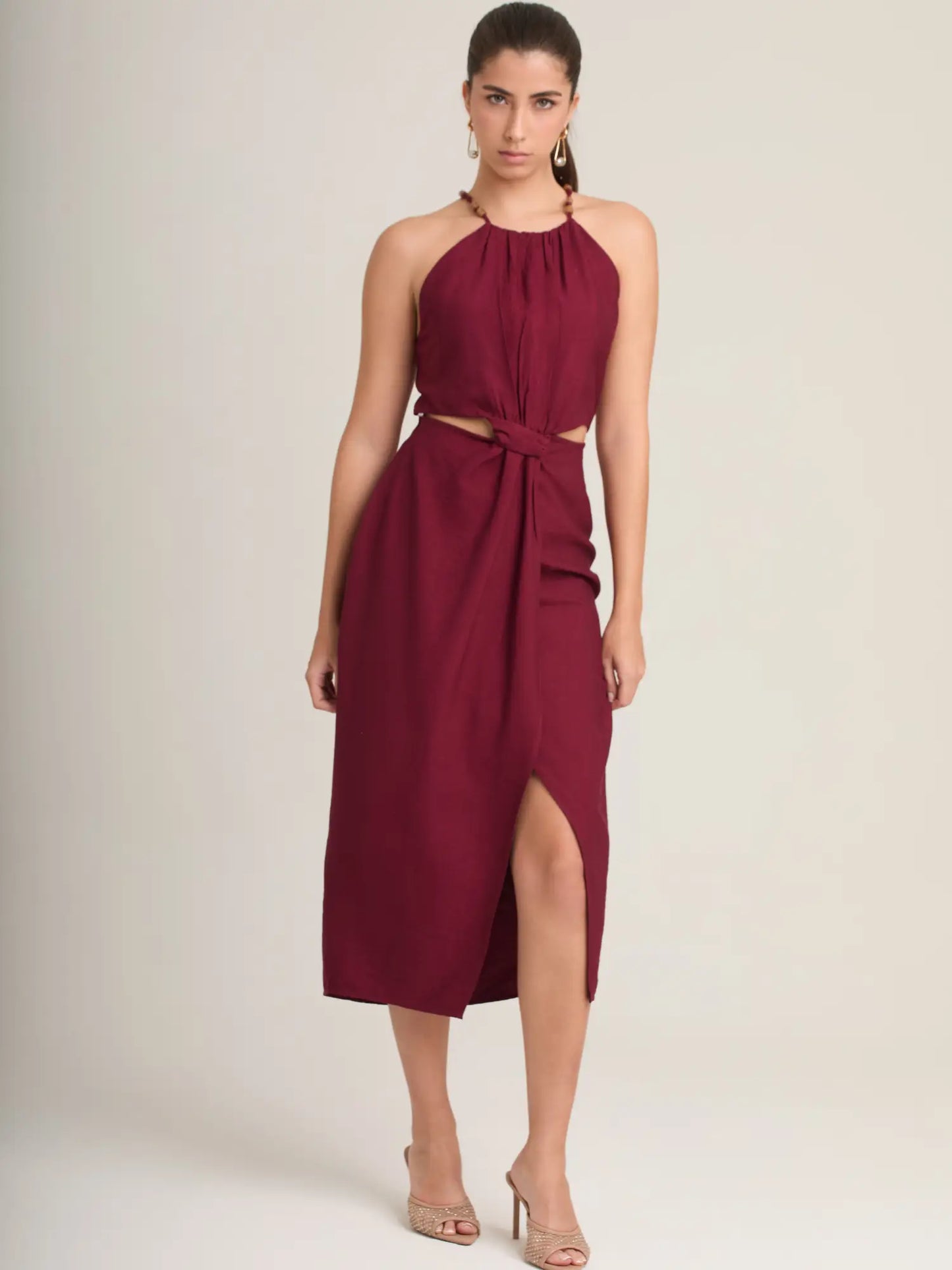 Vestido Largo Ligne Vino