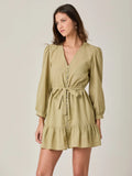 Vestido Corto Albania Olivo