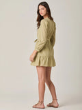 Vestido Corto Albania Olivo