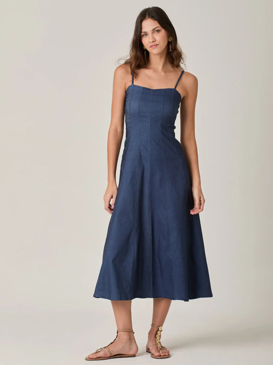 Vestido Largo Saturno Indigo