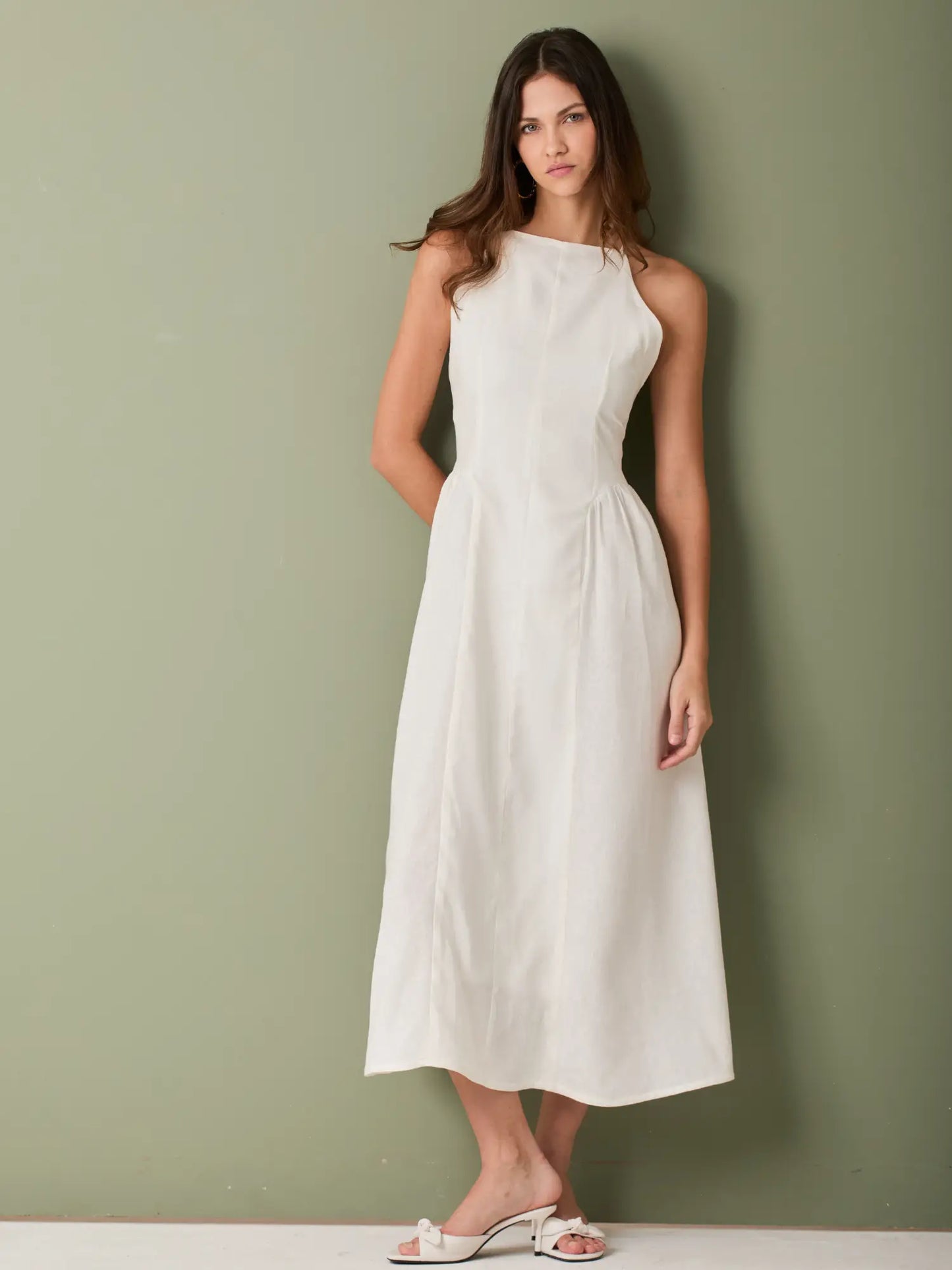 Vestido Largo Vallarta Blanco