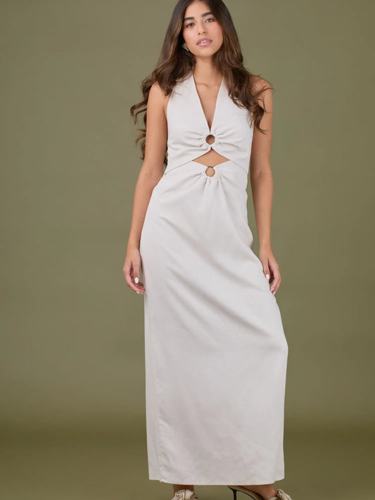 Vestido Largo Cornelia Natural