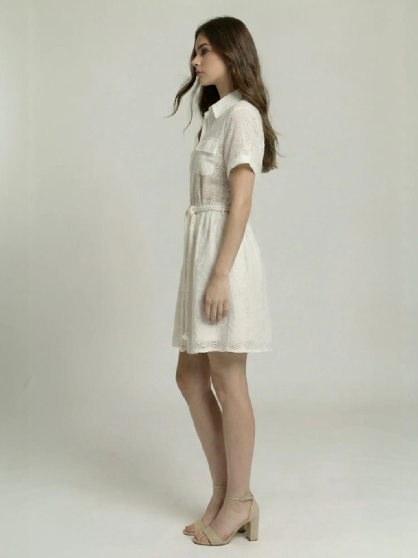Vestido Corto Naga Blanco