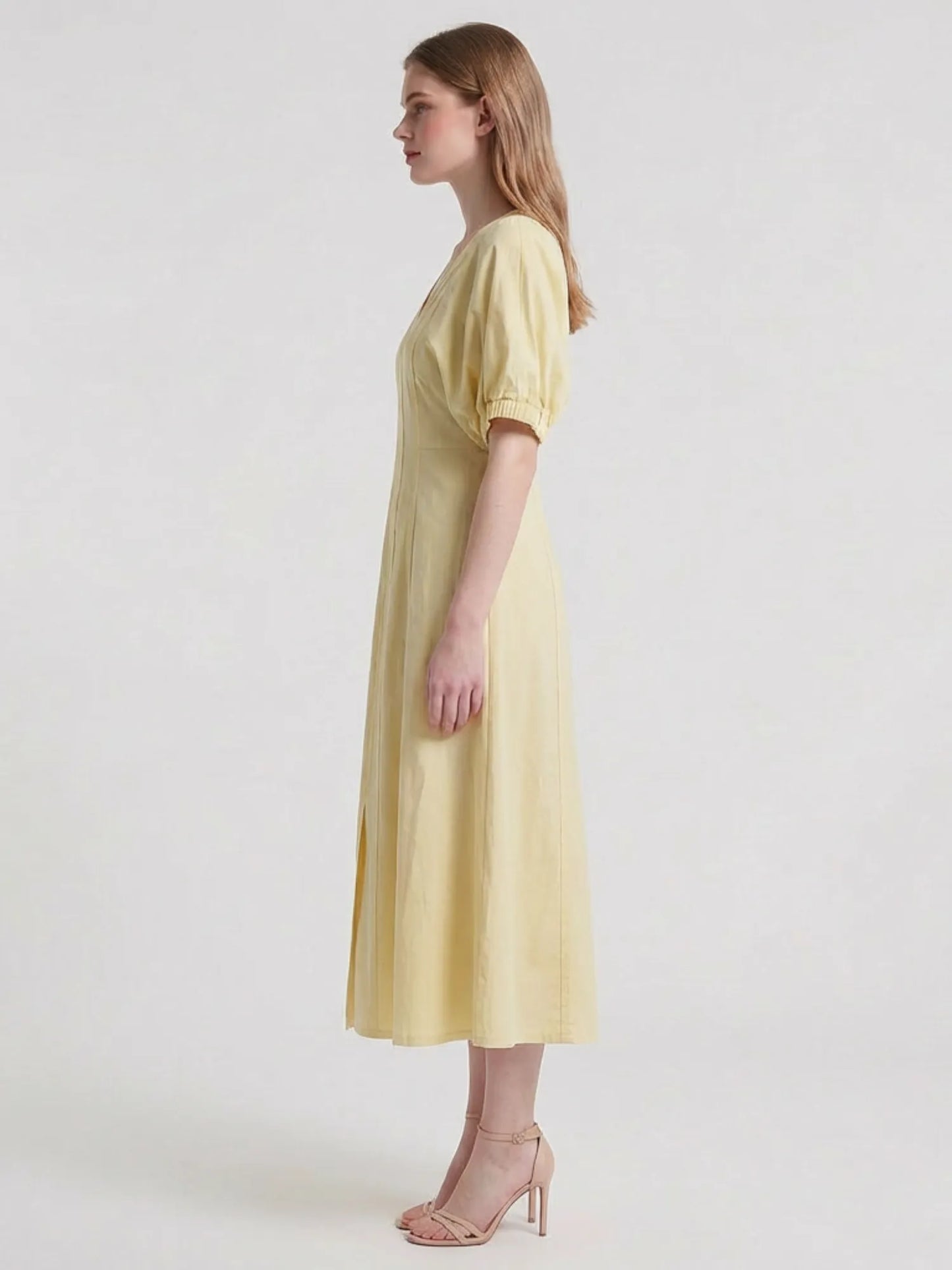 Vestido Largo Clare Amarillo