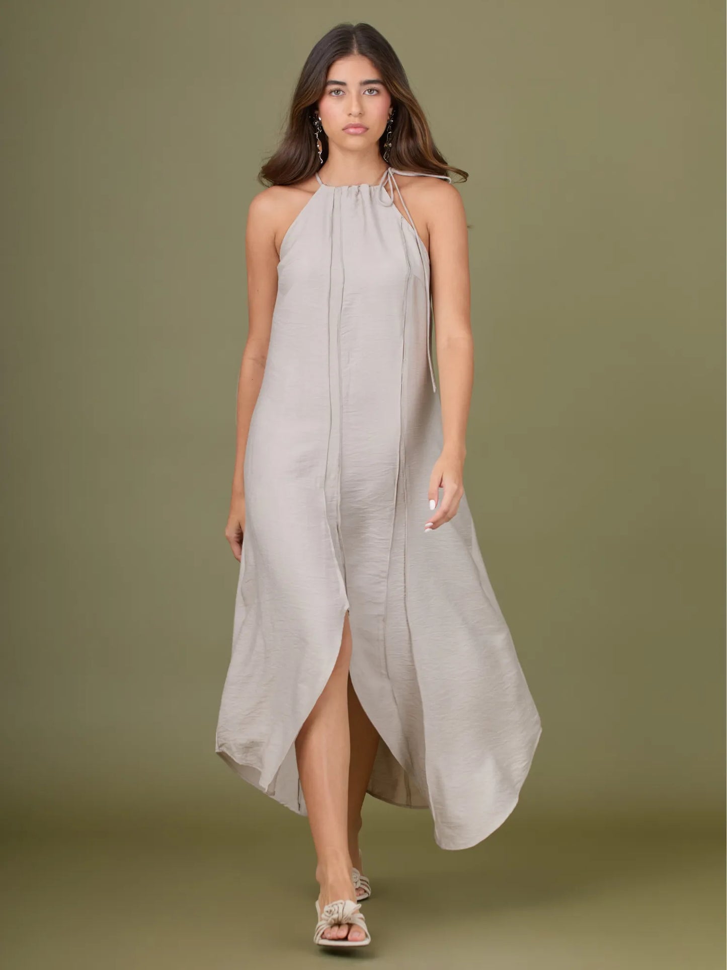 Vestido Largo Saldana Sand