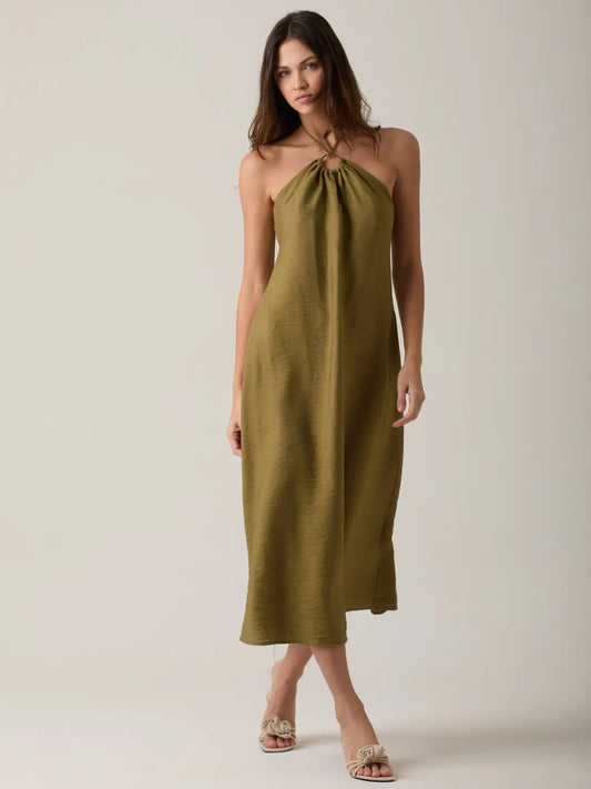 Vestido Largo Aurore Olivo